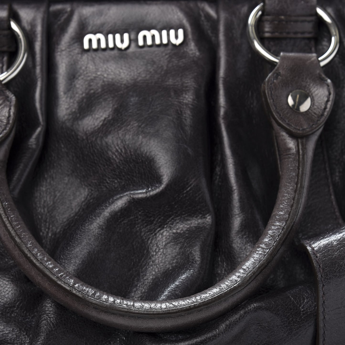 Vitello Shine Top Handle Satchel