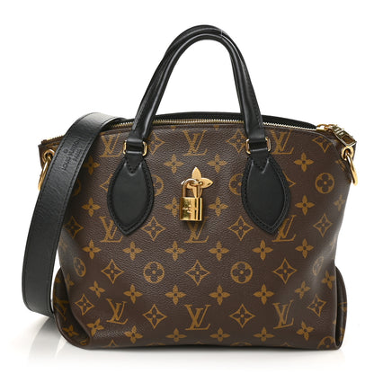 Louis Vuitton Monogram Flower Zipped Tote PM Black 1 of 7