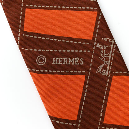 Hermes Silk Bolduc Twilly Orange 4 of 7