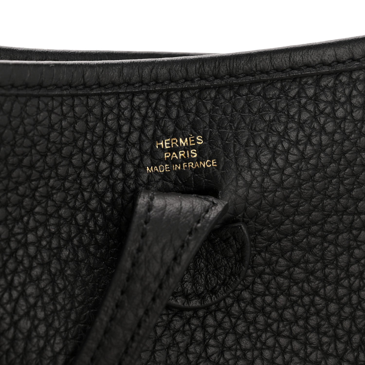 Hermes Taurillon Clemence Evelyne TPM Black 6 of 12