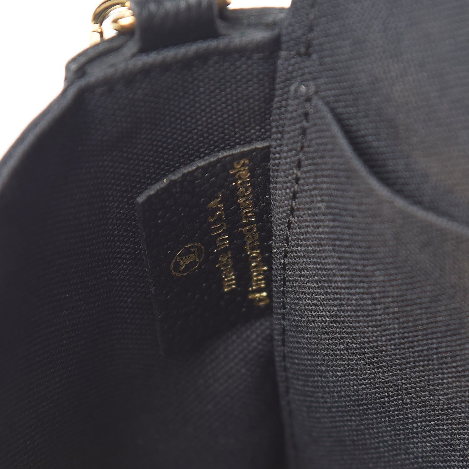Louis Vuitton Empreinte Pochette Felicie Chain Wallet Black 11 of 14