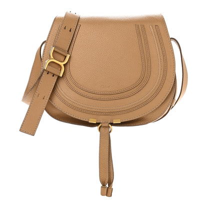 Chloe Calfskin Medium Marcie Round Crossbody Bag Milky Coffee 1 of 16