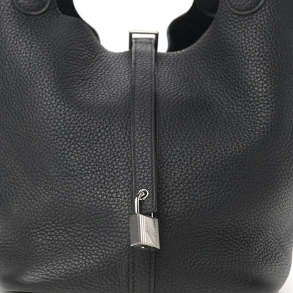 Hermes Taurillon Clemence Picotin Lock 22 MM Black 7 of 11