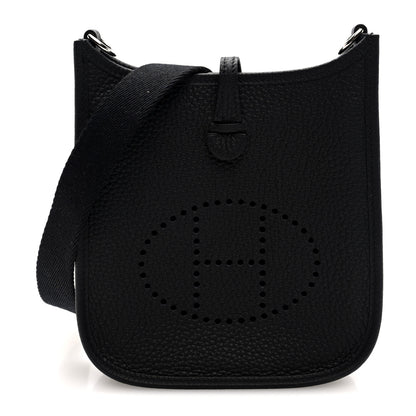 Hermes Taurillon Clemence Evelyne TPM Black 1 of 11