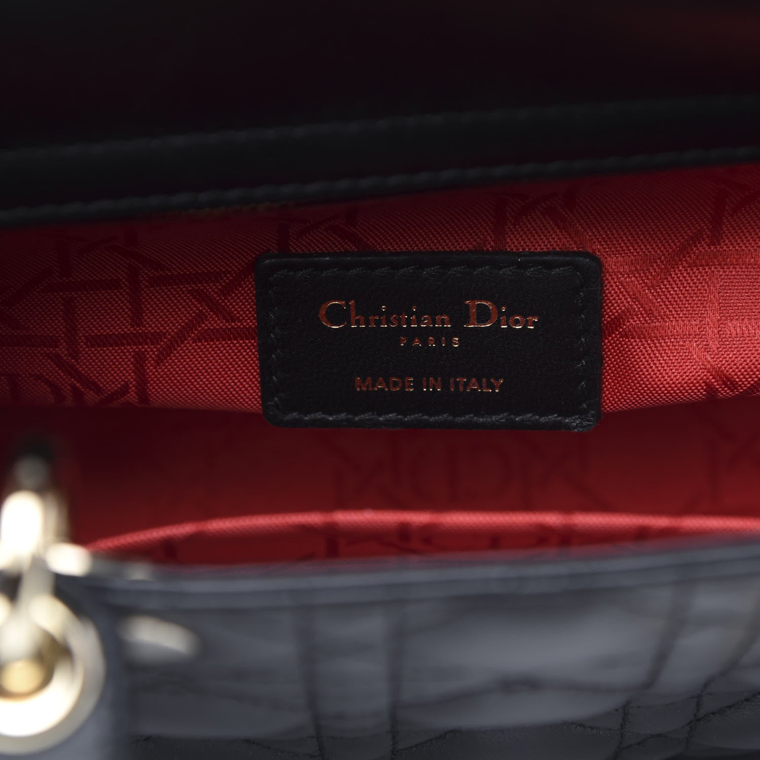 Christian Dior Lambskin Cannage Small My ABCDior Lady Dior Black 6 of 10