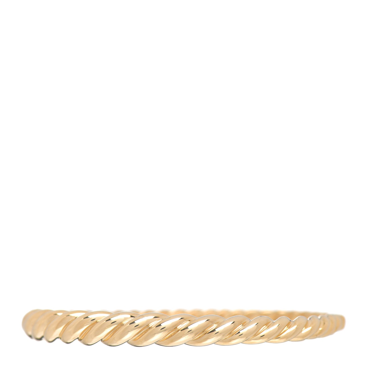 David Yurman 18K Yellow Gold 6mm Pure Form Cable Bracelet 1 of 4