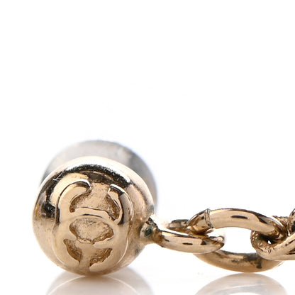 Chanel N°5 Perfume Bottle CC Drop Earrings Gold 4 of 4