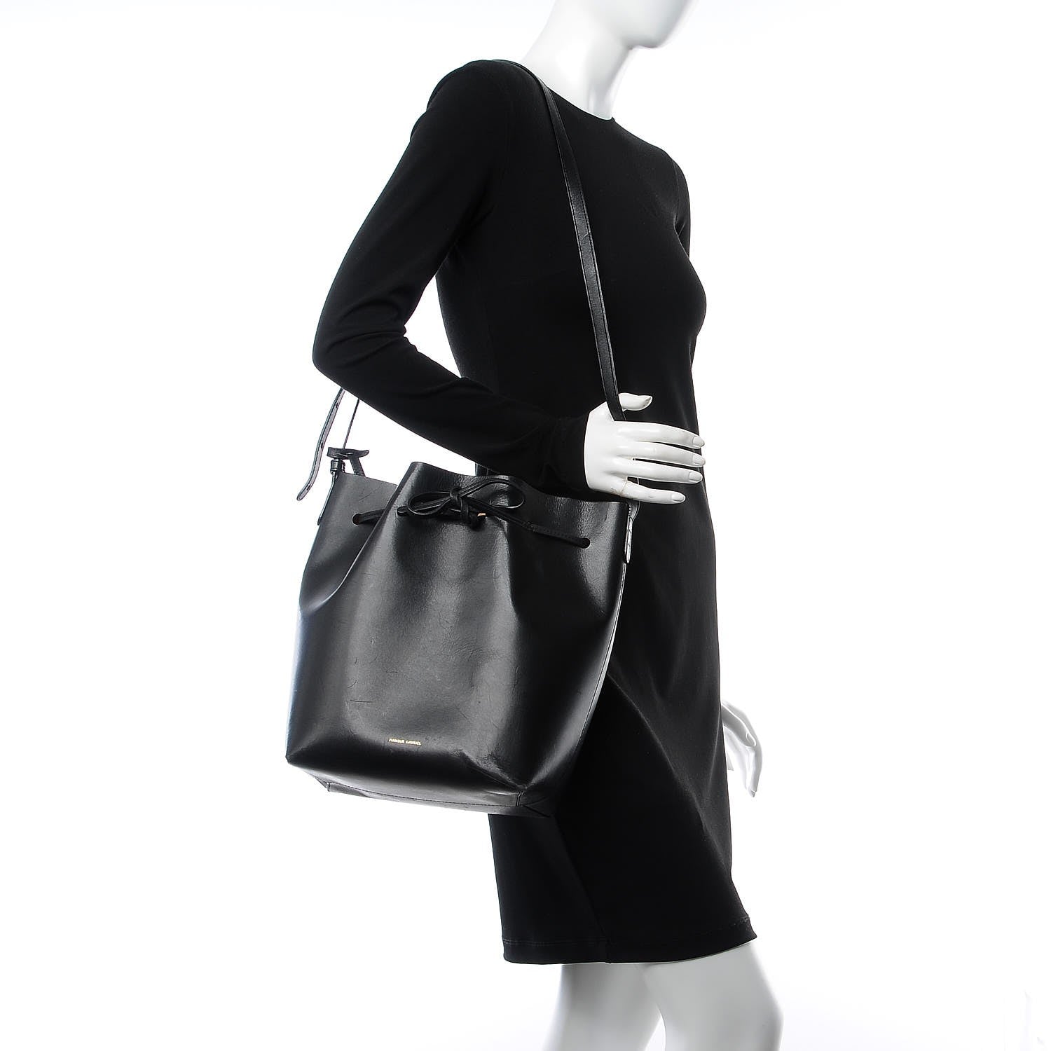 Mansur Gavriel Vegetable Tanned Calfskin Bucket Bag Pink 2 of 13