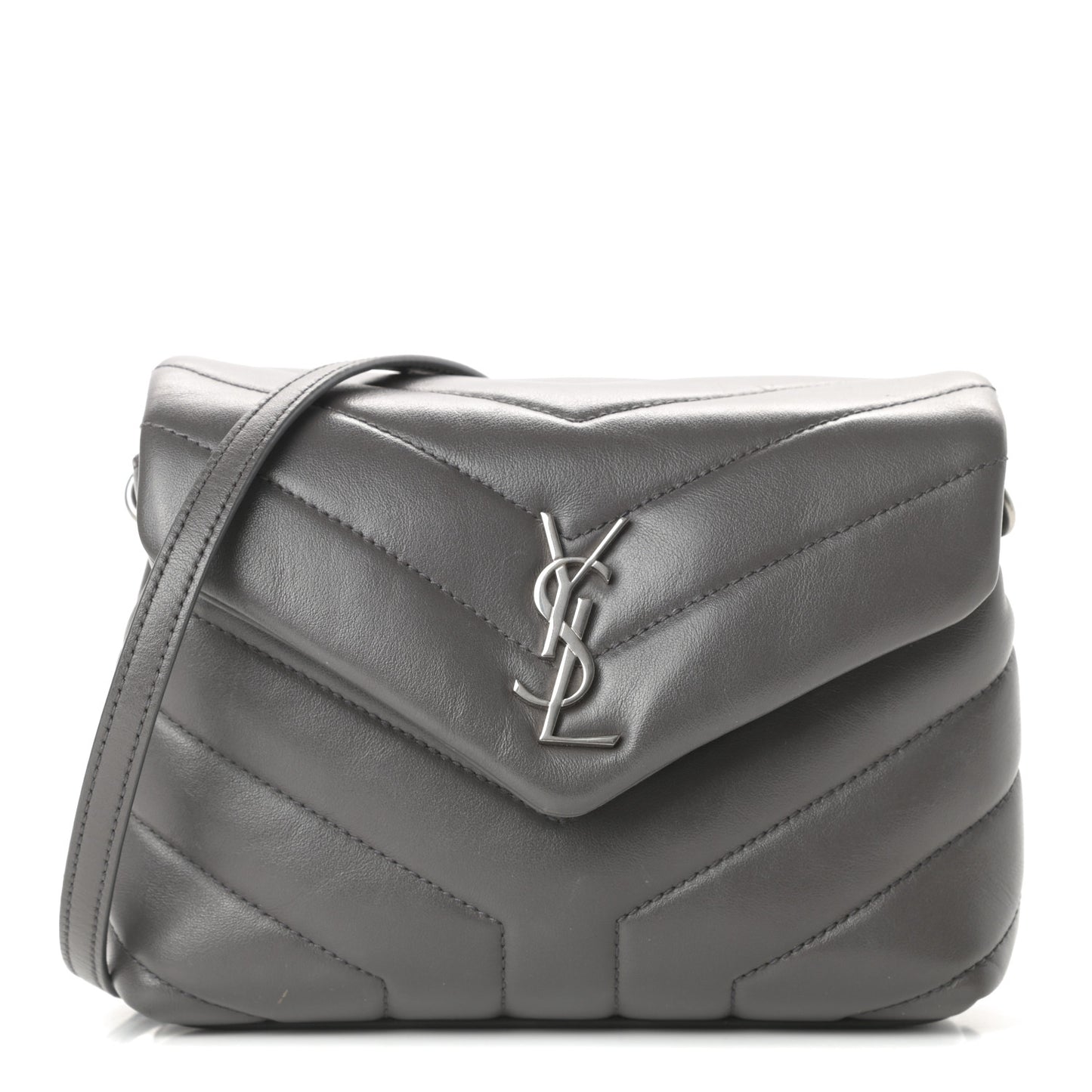 Calfskin Y Quilted Monogram Toy Loulou Crossbody Bag Storm