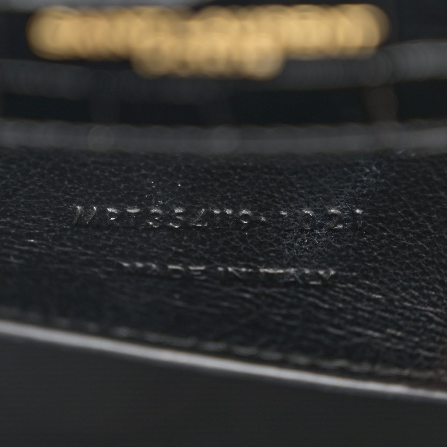 Calfskin Crocodile Embossed Medium Classic Monogram Kate Tassel Satchel Black