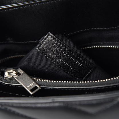 Saint Laurent Calfskin Y Quilted Monogram Medium Loulou Chain Satchel Black 7 of 12