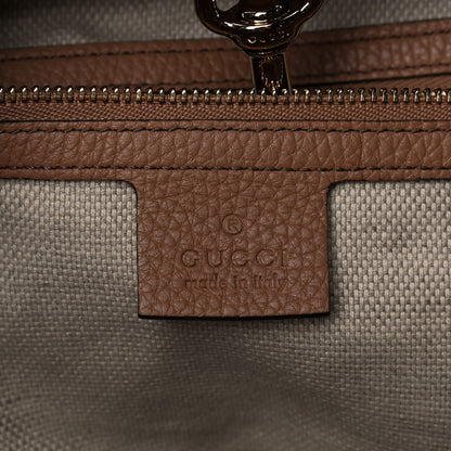 Gucci Pebbled Calfskin Medium Soho Chain Shoulder Bag Camelia 5 of 13