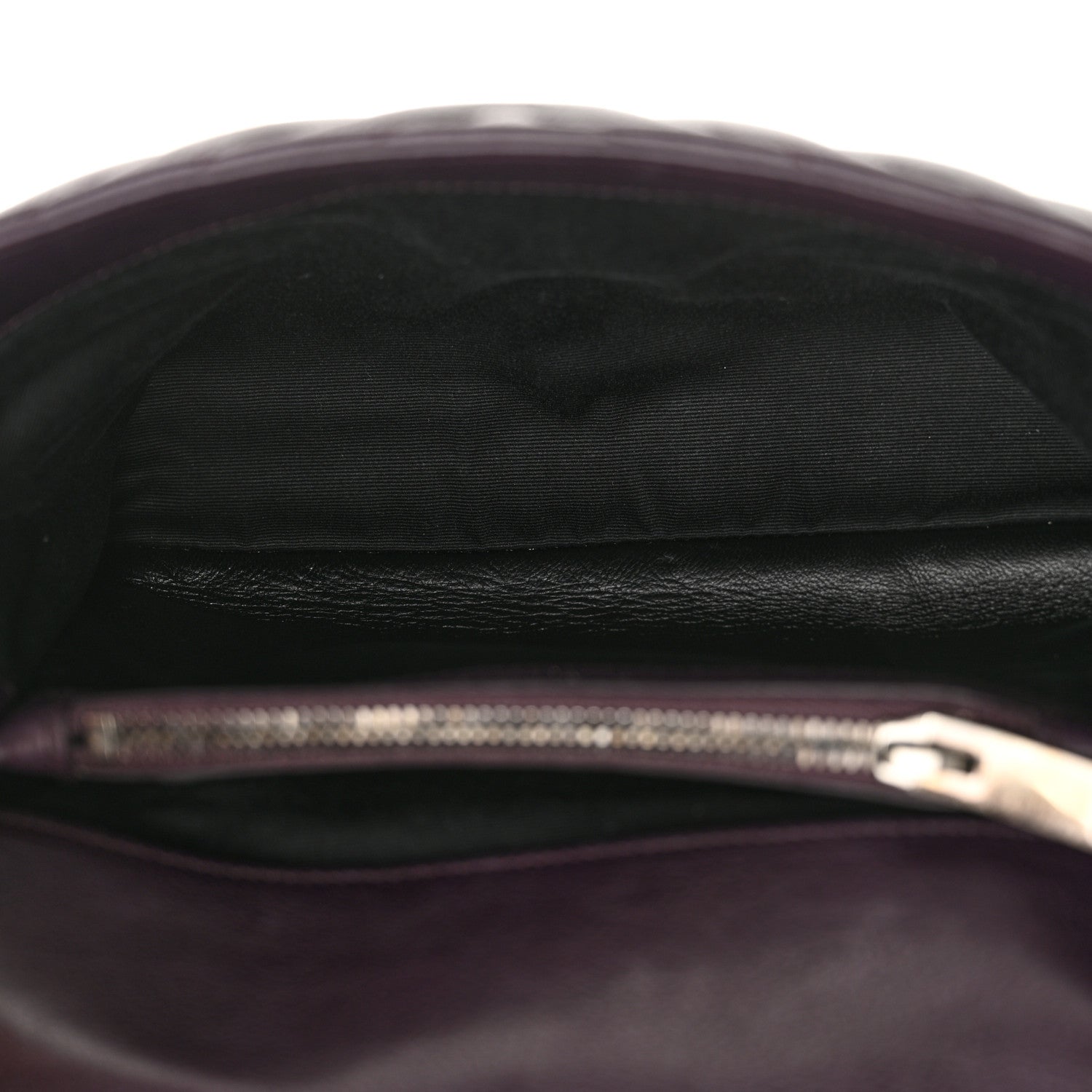 Saint Laurent Sheepskin Matelasse Chevron Monogram Medium College Bag Amaranto 5 of 14