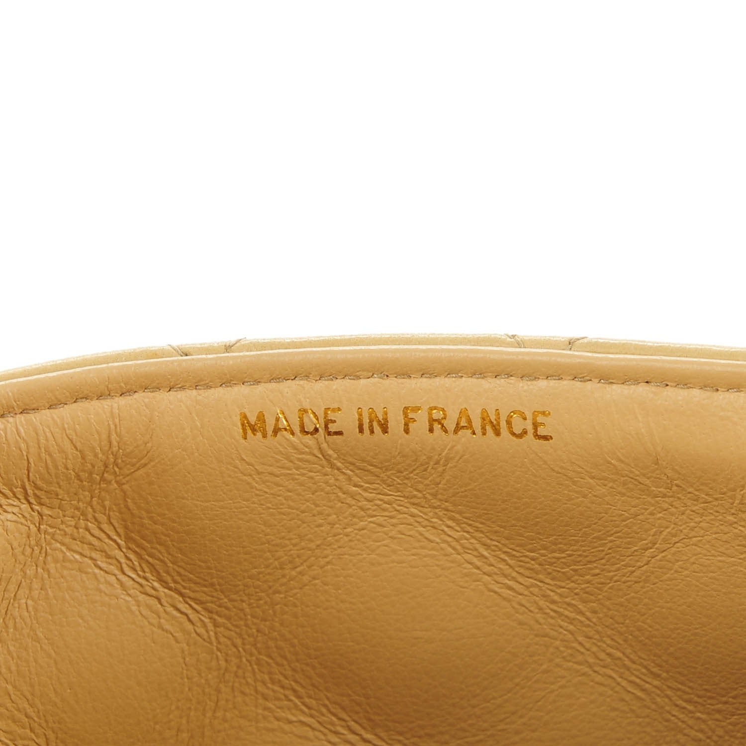 Chanel Lambskin Quilted Mini Square Flap Beige 8 of 9