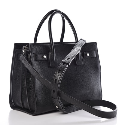 Saint Laurent Grained Calfskin Baby Sac De Jour Souple Black 3 of 13