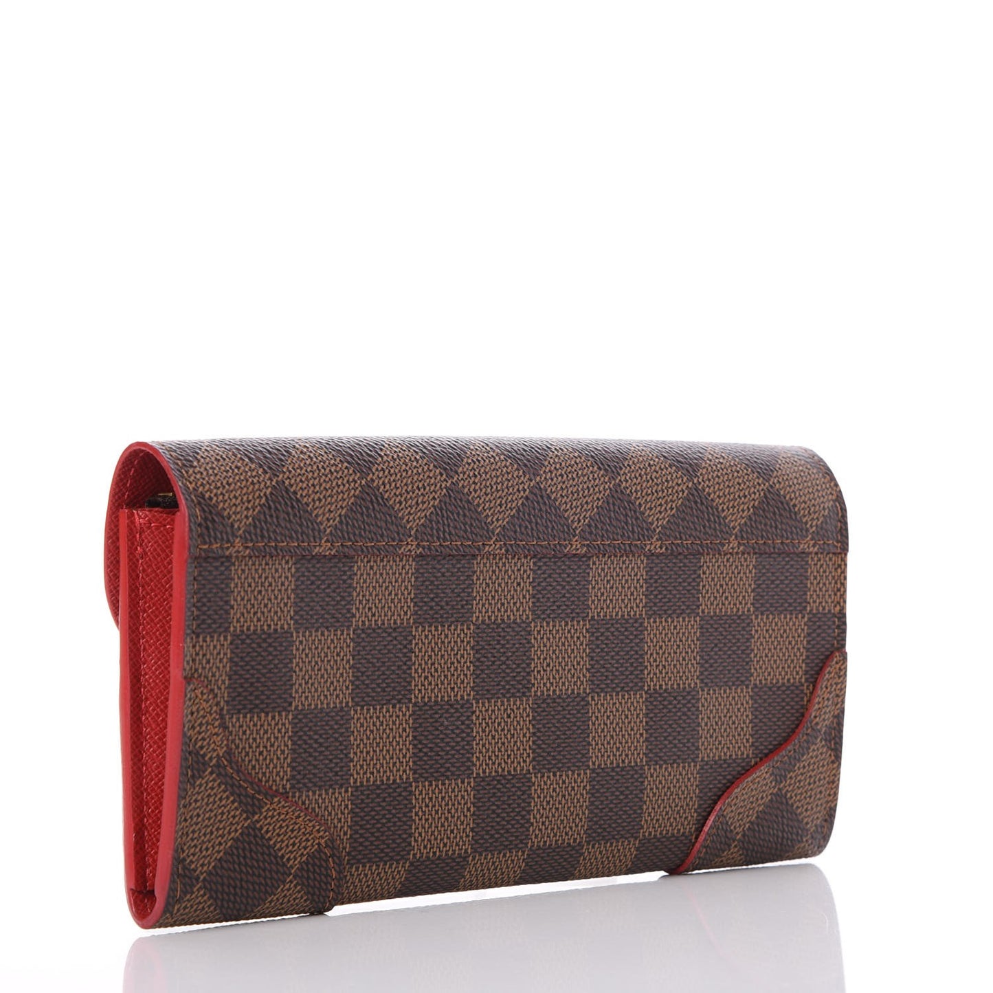 Damier Ebene Caissa Wallet Cherry