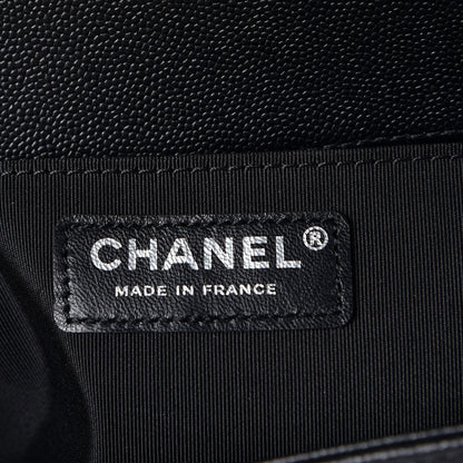 Chanel Caviar Quilted Medium Boy Flap So Black 7 of 8