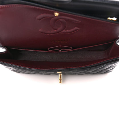 Chanel Lambskin Quilted Medium Double Flap Black 5 of 12