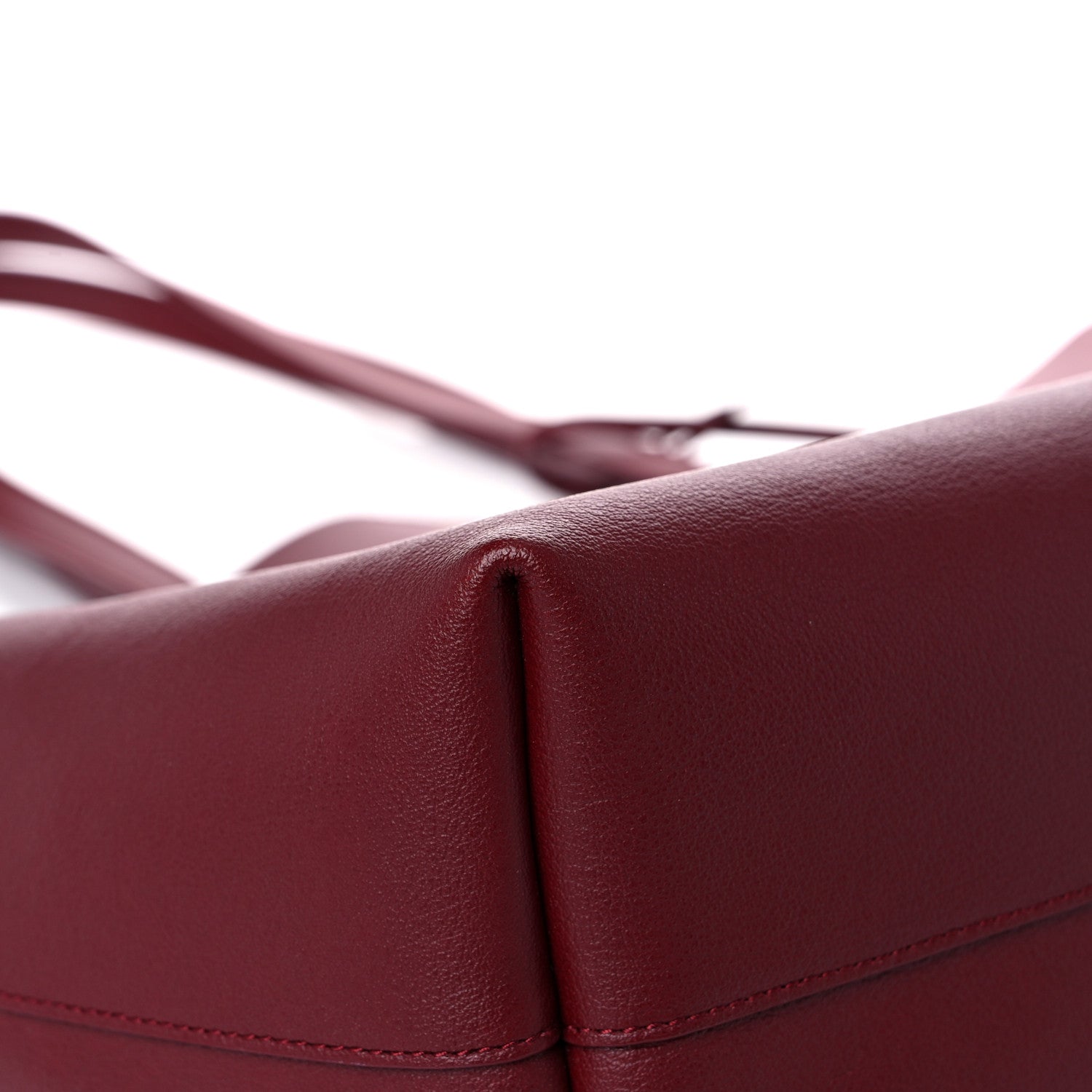 Saint Laurent Calfskin Large Shopping Tote Rouge Legion 6 of 10