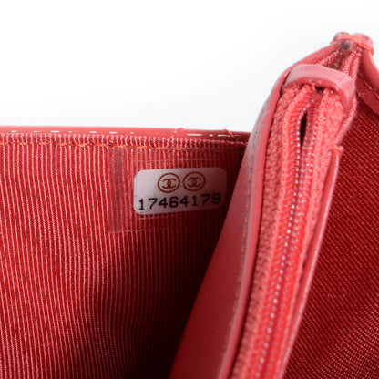Chanel Patent Wallet On Chain WOC Dark Pink 6 of 7