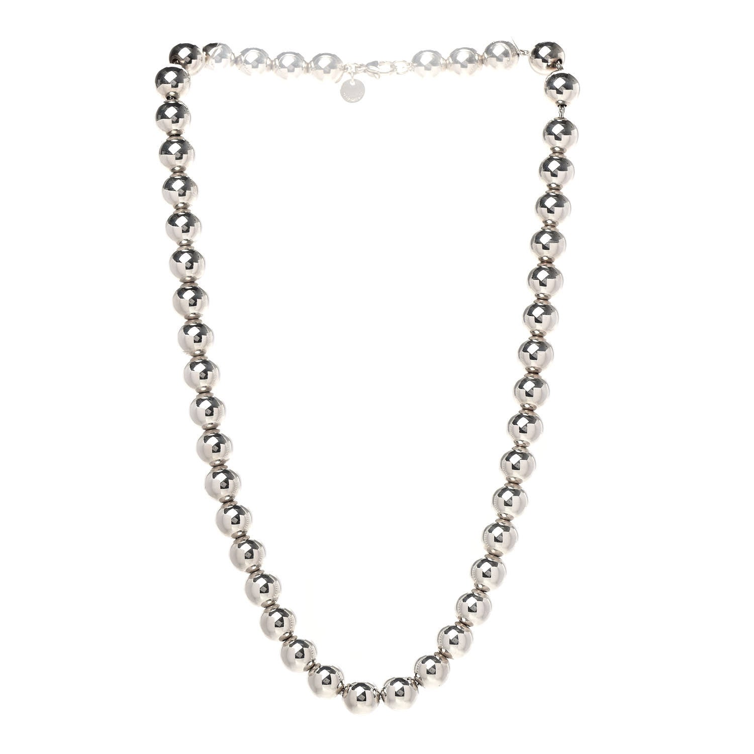 Tiffany Sterling Silver 10mm HardWear Ball Necklace 3 of 5