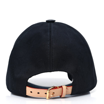 Louis Vuitton Calfskin Cotton Jacquard Monogram LV First Cap M Black 5 of 8
