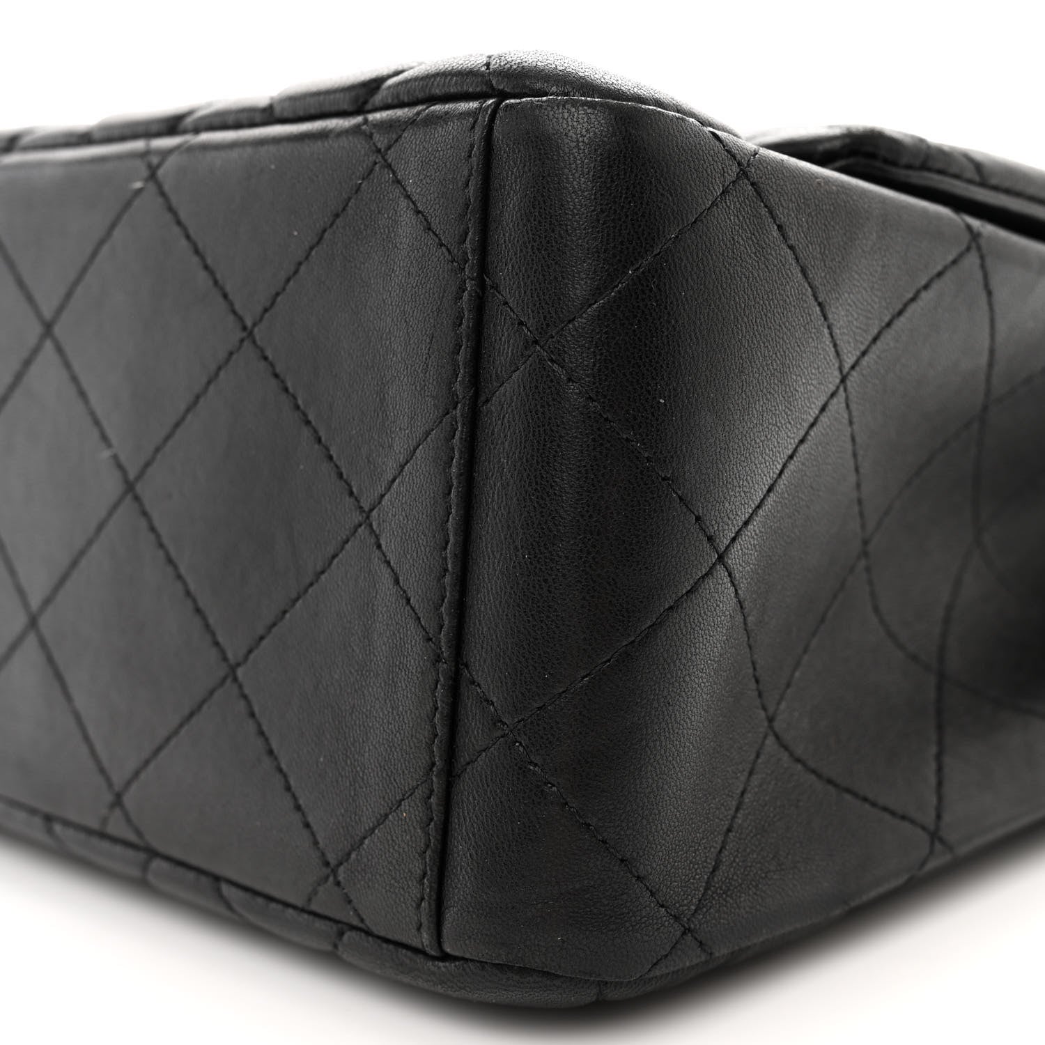 Chanel Lambskin Quilted Maxi Single Flap Black 10 of 13