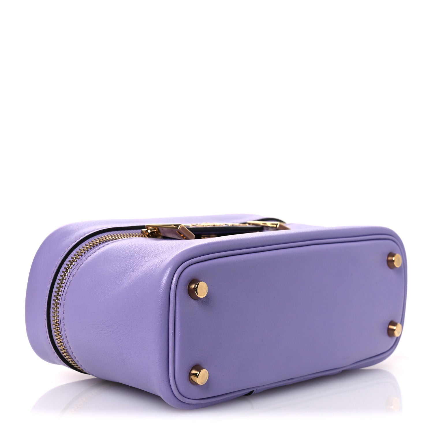 Versace Lambskin Tag Vanity Bag Lilac 1850450 – FASHIONPHILE