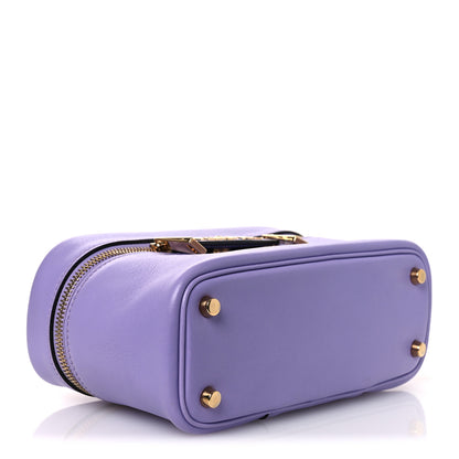 Versace Lambskin Tag Vanity Bag Lilac 4 of 10