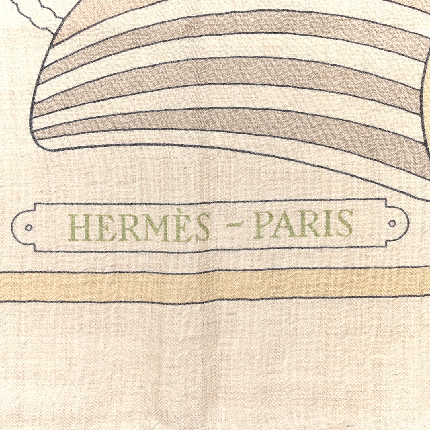 Hermes Cashmere Silk Thalassa Shawl 140 Beige Rose Mastic 2 of 5
