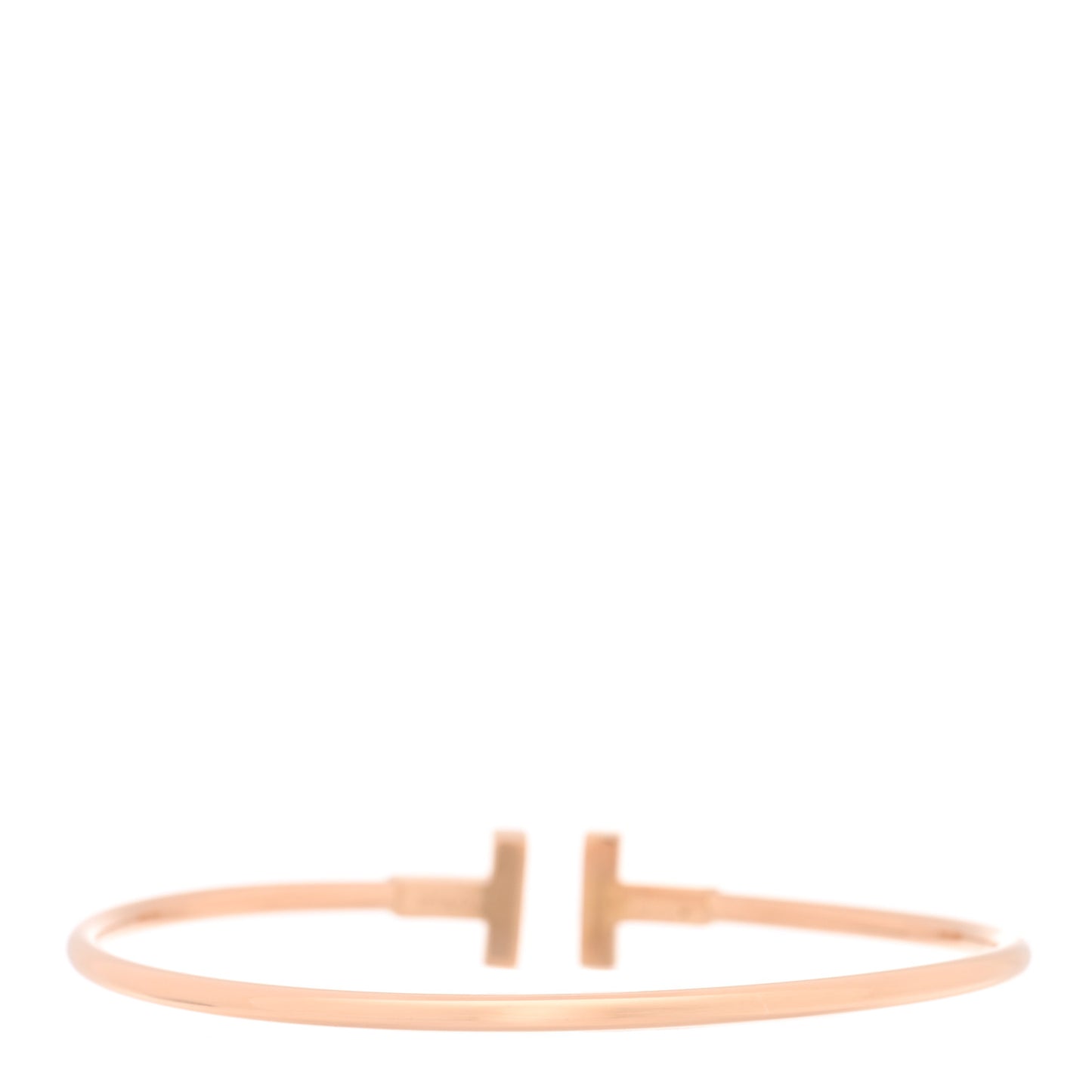 18K Rose Gold Diamond Pink Sapphire T Wire Bracelet