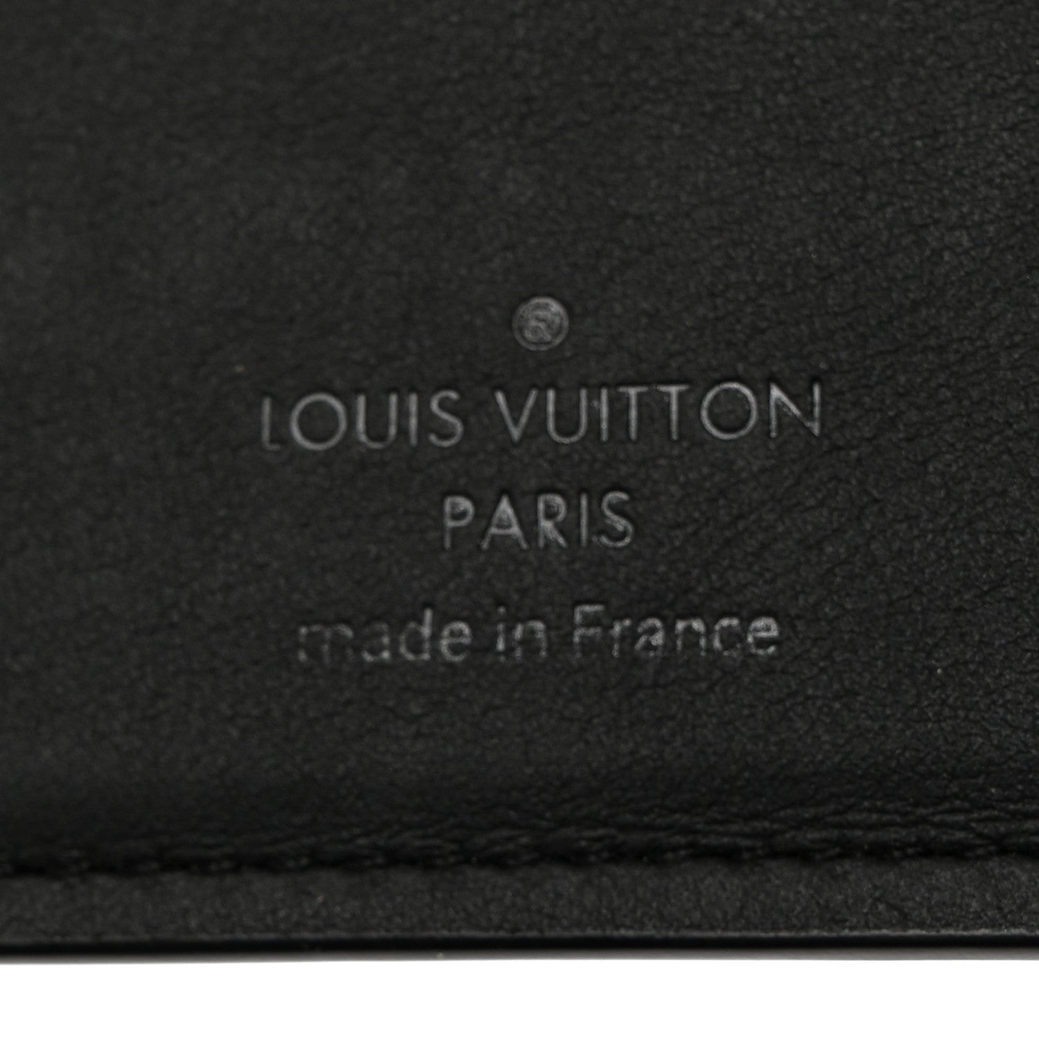 Louis Vuitton Calfskin Monogram Shadow Multiple Wallet Black 6 of 8
