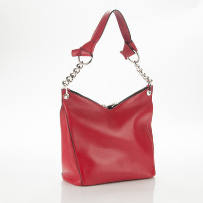 Jimmy Choo Nappa Small Raven Hobo Red 3 of 6