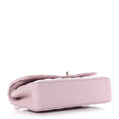 Chanel Caviar Quilted Medium Double Flap Light Pink 4 of 9