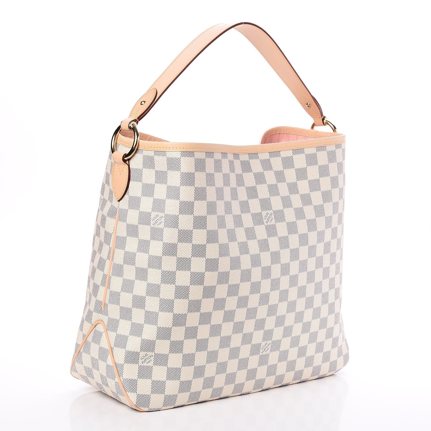 Louis Vuitton Damier Azur Delightful MM Rose Ballerine 3 of 7
