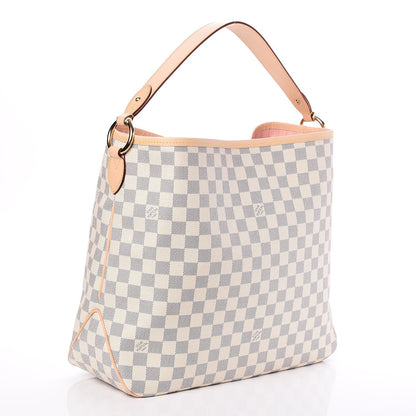 Louis Vuitton Damier Azur Delightful MM Rose Ballerine 3 of 7