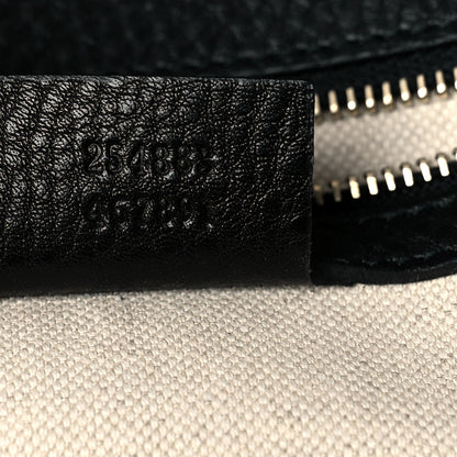Gucci Calfskin Large New Bamboo Top Handle Bag Black 7 of 13