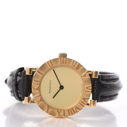 Tiffany 18K Yellow Gold Lizard 24mm Atlas Quartz Watch Gold 3 of 8