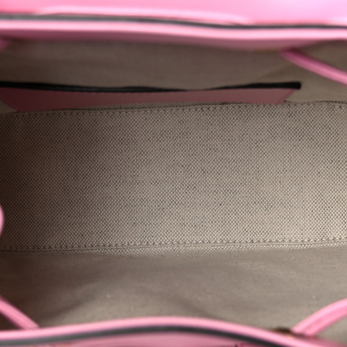 Calfskin Bamboo Backpack Glossy Pink