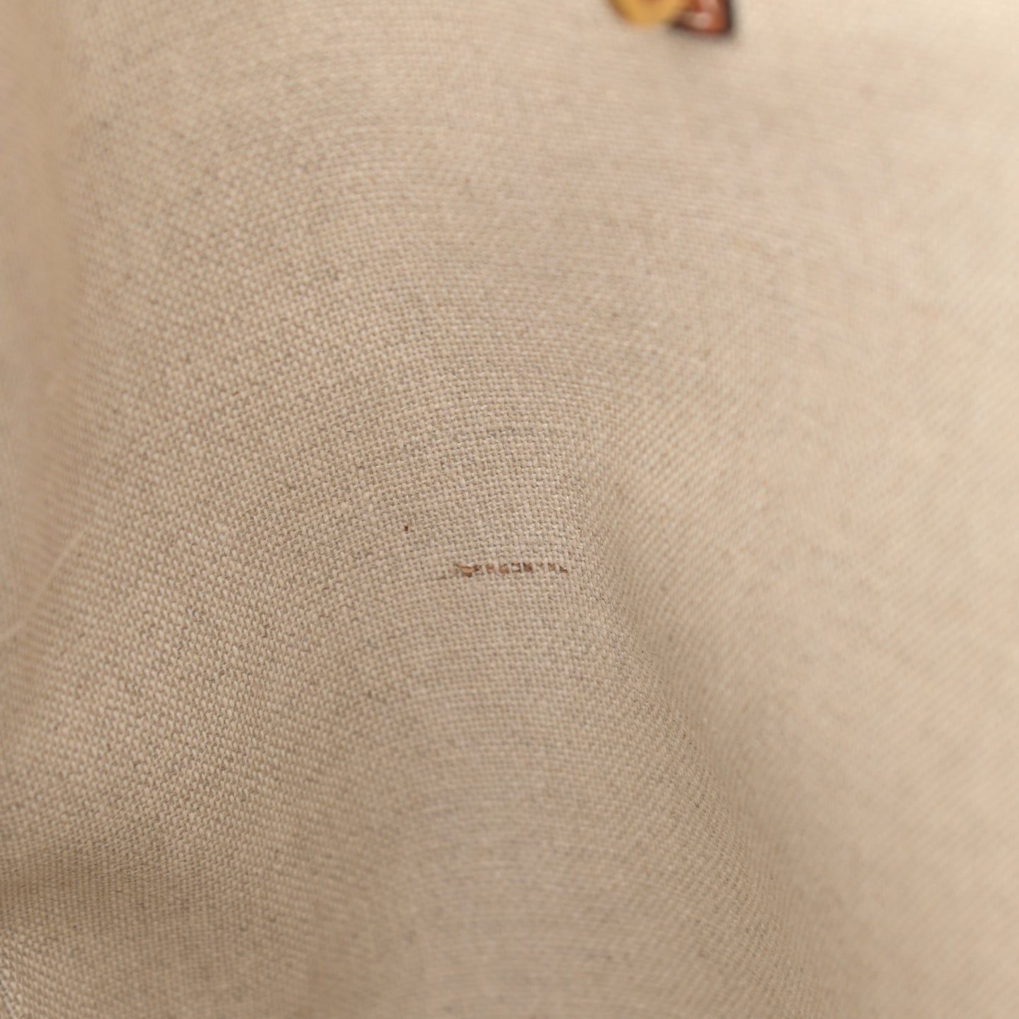 Textile Calfskin Horizontal Cabas Beige Tan