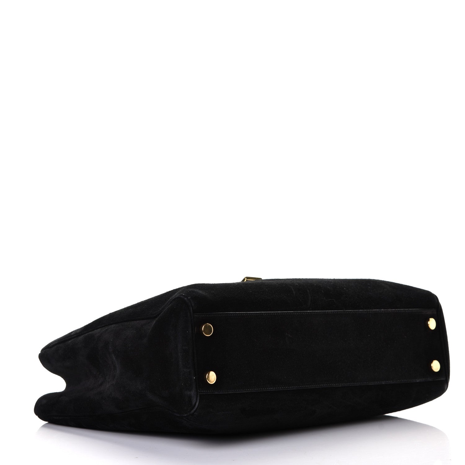 Saint Laurent Suede Monogram Cassandre Shopper Black 3 of 5