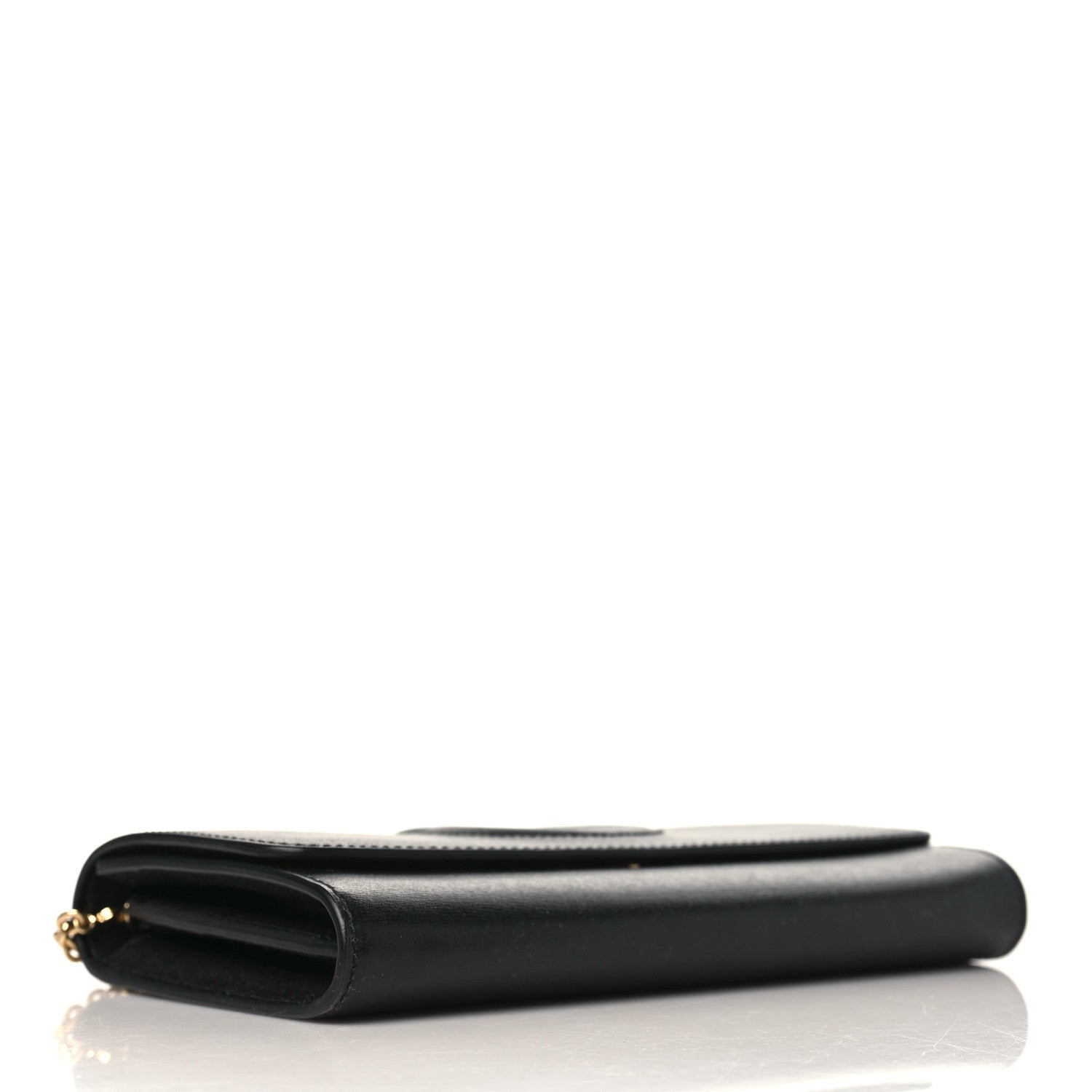Salvatore Ferragamo Calfskin City Wallet On Chain Black Lipstick 4 of 8