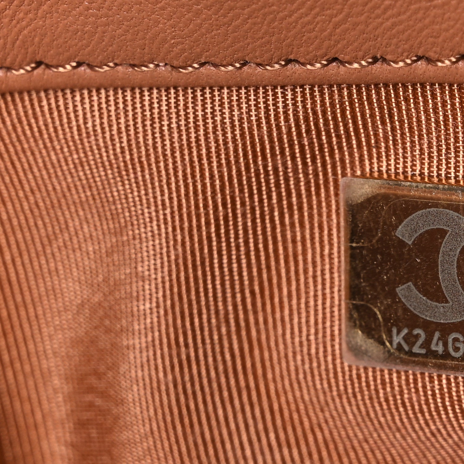 Chanel Lambskin Quilted Large Chanel 19 Flap Brown 6 of 10
