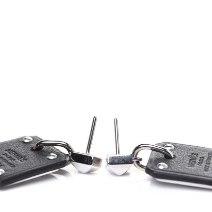 Hermes Palladium Swift As De Coeur Earrings Black 3 of 6