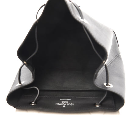 Louis Vuitton Calfskin Mechanical Flowers Lockme Backpack Black White 5 of 6