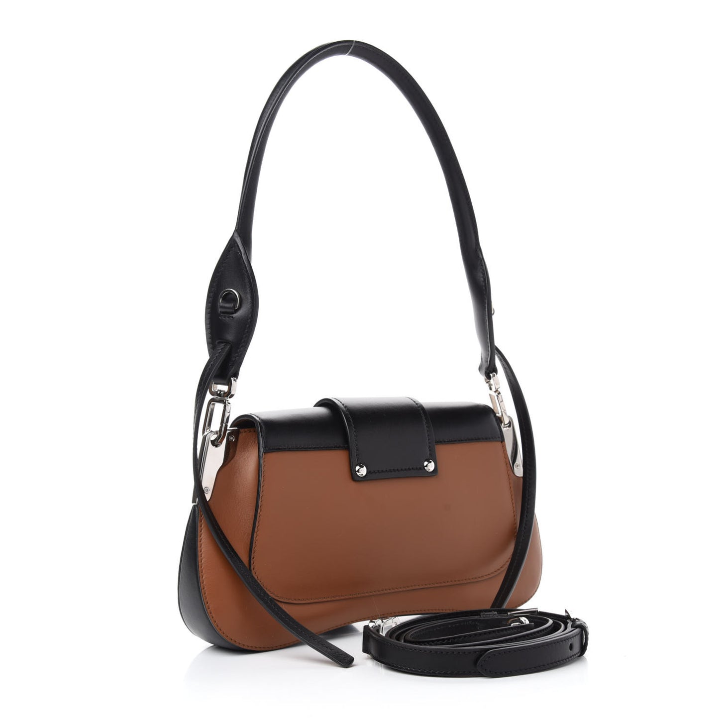 City Calfskin Sidonie Shoulder Bag Black Cognac