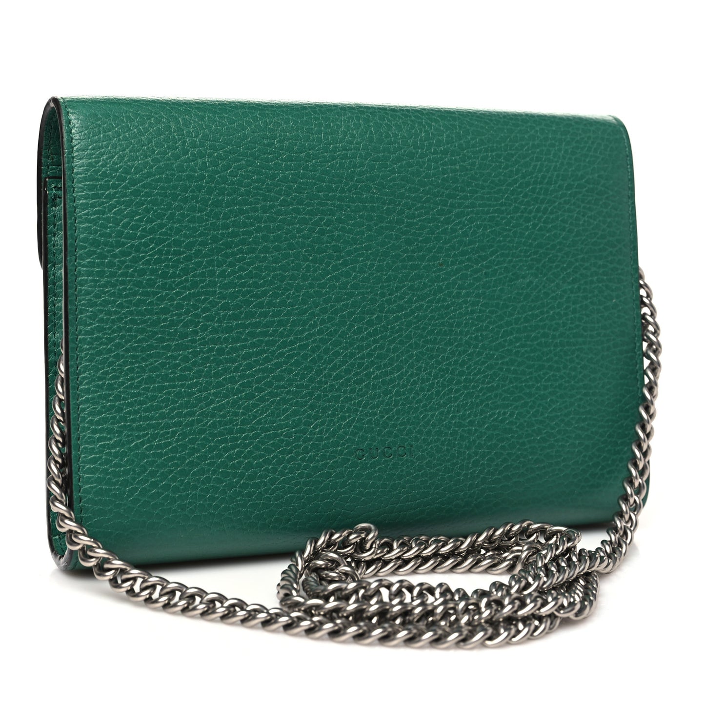 Calfskin Mini Dionysus Chain Wallet Emerald