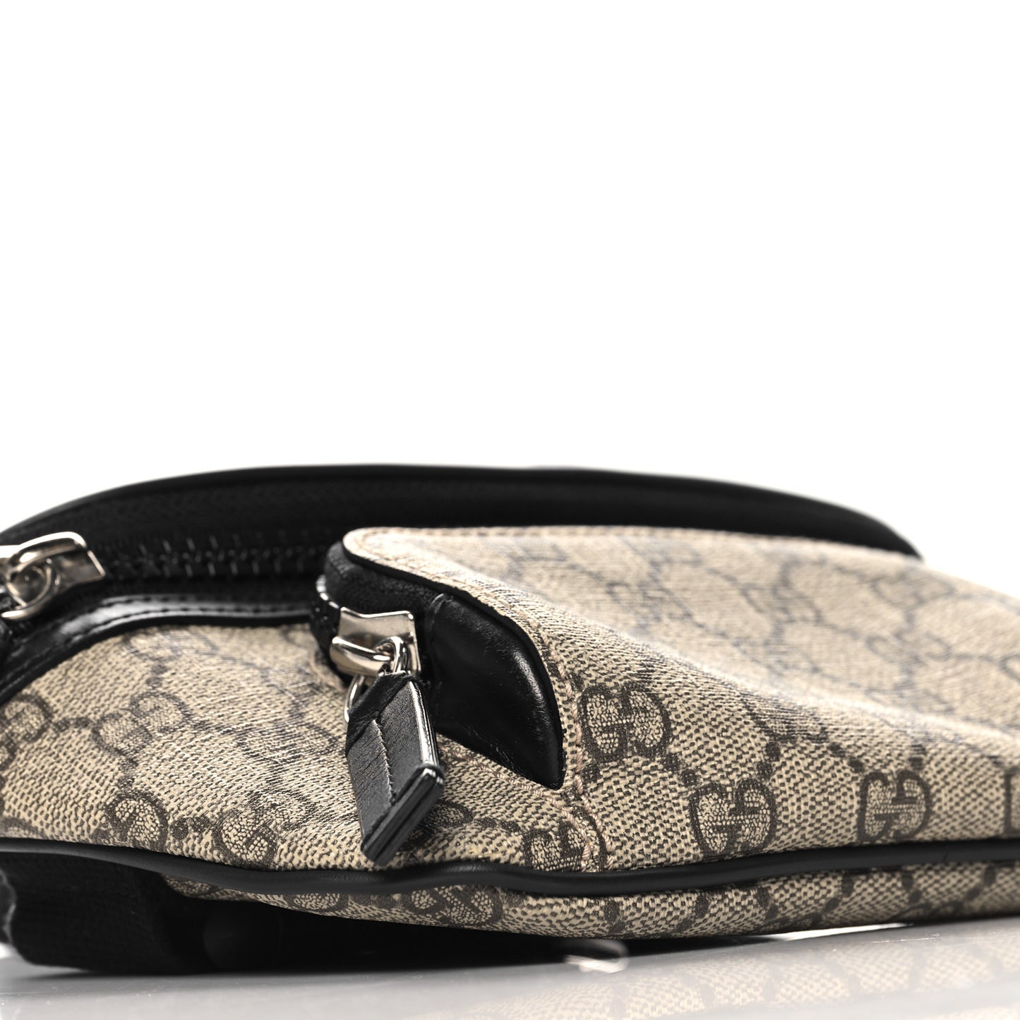 GG Supreme Monogram Belt Bag Black