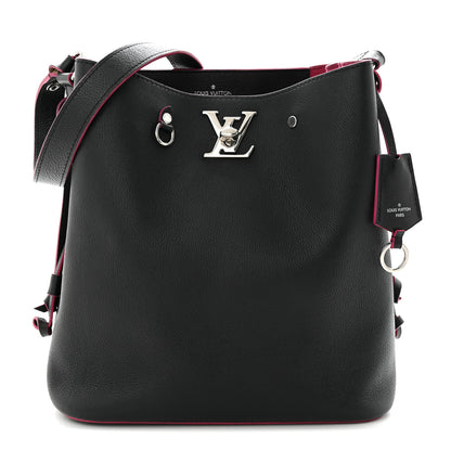 Louis Vuitton Calfskin Lockme Bucket Black 1 of 12