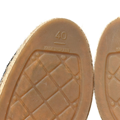 Chanel Suede Pearl CC Espadrilles 40 Teal 7 of 10